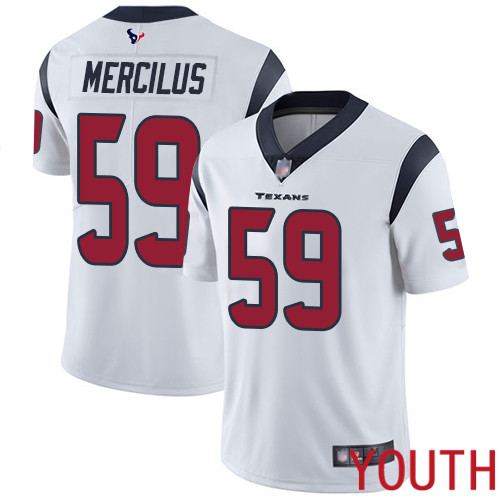 Houston Texans Limited White Youth Whitney Mercilus Road Jersey NFL Football #59 Vapor Untouchable